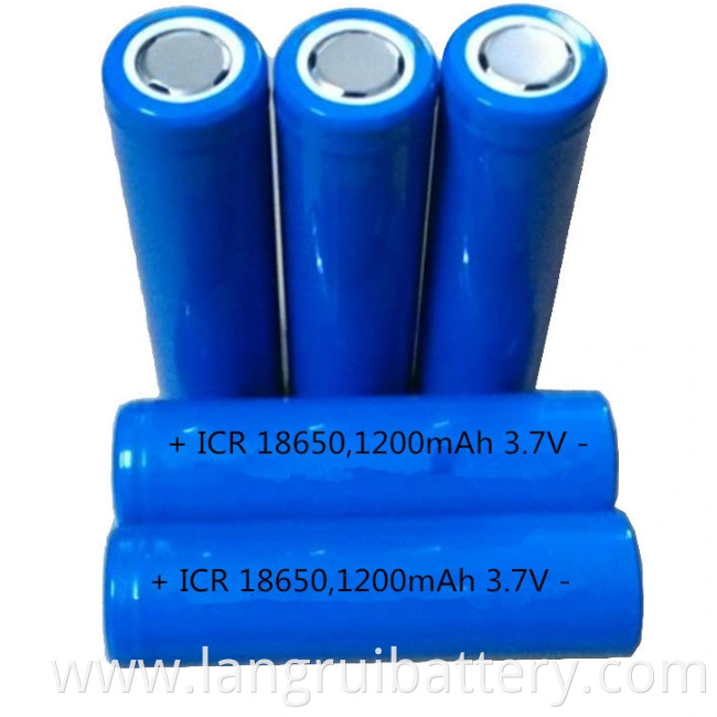Lithium Battery 18650 3.7V 1200mAh Li-ion Battery Cell